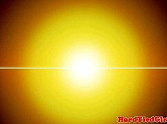 bigtitted bdsm submissive gagging on maledoms dildo while bound choked and deepthroated in interracial fetish