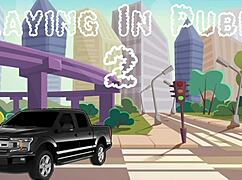 audrina returns for pov blowjob in the backseat, making me cum hard outdoors with her petite tattooed body.