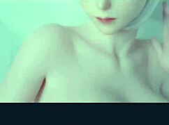 Ada Wong gives hardcore blowjob in close-up animation. Monster cock involved.