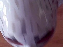 My sex doll Vilja gags on cock in zentai suit 😈