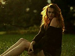 Beautiful Young Czech Teen Stands in the Wind for Glamor Video