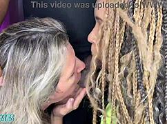 Two Lesbians Tease Black Cock