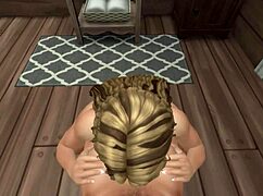 i nasty latina takes slammin anal poundin on toilet