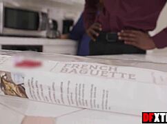 Naughty Anal Lover Asian Babe Nicole Doshi Eating A Big Black Meat Baguette