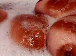 Tanned Big Tits Stepsister In Bathroom Playing With Pussy And Tits