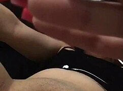 Young blonde with tight pussy squirts during group play