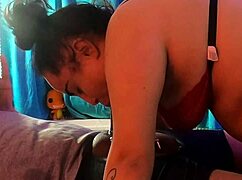 Candy blows bbc in the hood with no hands!