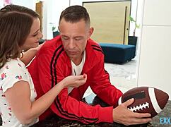 Petite Teen Mira Monroe Fucked Hard by Big Cock Brad Newman