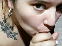 Big boobs BBW gives best blowjob POV.