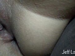 That married slut with big ass cums a lot from the wet dick.