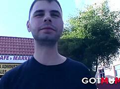 brunette milf's pretty facial