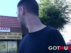 brunette milf's pretty facial