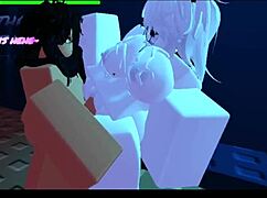 roblox slut kept cumming for more!