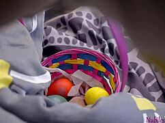 i feel so excited watching kiara and scarlett's easter threesome fucking