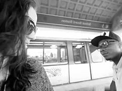 Pregnant Slut Sucks Black Dick Outside in Broad Daylight