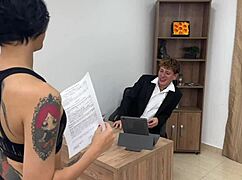 petrovakathx screams during intense sex with her boss