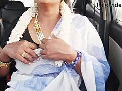 Indian bhabi on long drive for fucking with Telugu dirty talks