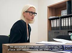 loan4k blonde woman endures rough anal for loan approval