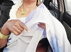Indian bhabi on long drive for fucking with Telugu dirty talks