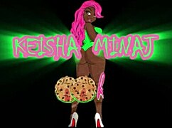 11 inch cock stepbrother gets blowjob from evil eater keisha minaj cumshot.