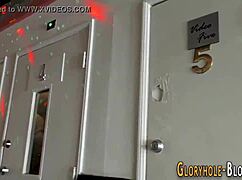 Dirty skank blows hard black dick