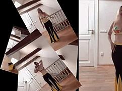 Belly Dancer Goddess Twirls With Huge Belly And Glasses In Musical Fetish