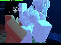 roblox slut kept cumming for more!