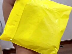 hey, unboxing this hairy asian pussy in the bedroom, it's so tight and sexy 😍