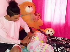 surprising my stepsister in her room for passionate fucking