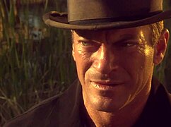 A beautiful girl with small 18+ tits rode a strong man on a boat