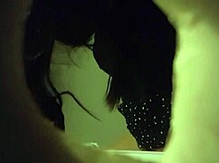 did you see that hidden cam capturing the sexy babe in white panties peeing through the wall hole?