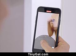 Tiny teen caught sucking big cocks.