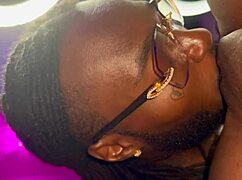 My husband eats me up until I cum in this homemade ebony couple orgasm