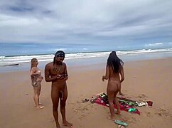 Amateur Friends Fuck On Beach Admiring Nature