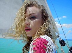 Amirah Adara and Angel Emily Toy Their Buttholes with Dildos Outdoors in Lesbian Action