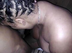 Intense fucking in sauna with big black cock lover.