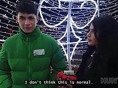 hunt4k christmas fun with girlfriend and friend. proper lessons in hardcore instruction.