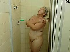 Stepmother catches son masturbating then fucks him in shower