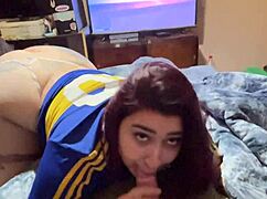 girlfriend appears hot during video games