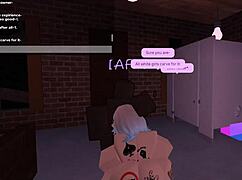 Overwhelmed by Desire Using a BBC Slut in My Roblox Space