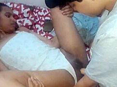 Lesbian neighbor arrives and fucks me hard