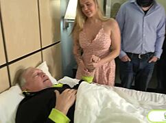 Wisconsin Tiff's Old Man Watches Her Get Gangbanged by His Friends!