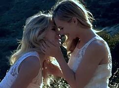 scarlet red and jillian janson fuck in the woods where pussy tastes best