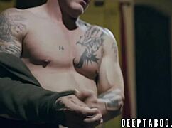 Casey Calvert gets her ass fucked by Derrick Pierce after wrestling.