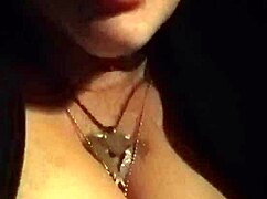 On a public car ride, she exposes her tits outdoors