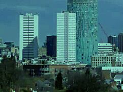 European Babe Rubs Vagina Leading to Cumshot in Glamour Scene