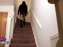 naughty college student getting spanked