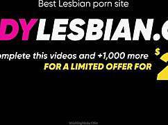 Amazing lesbian threesome with many orgasms
