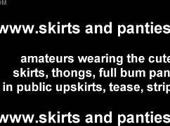 these tiny panties on petite teen barely covering upskirt