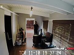 rough sex after blind date recorded by spycam at creep's house 😈